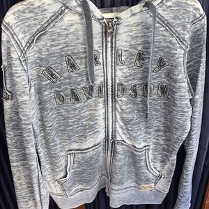 Harley Davidson zip up sweater